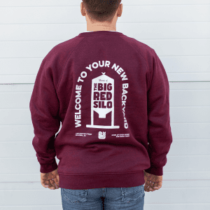 burgundy silo crewneck