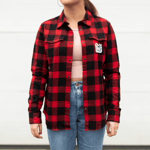 plaid button up shirt