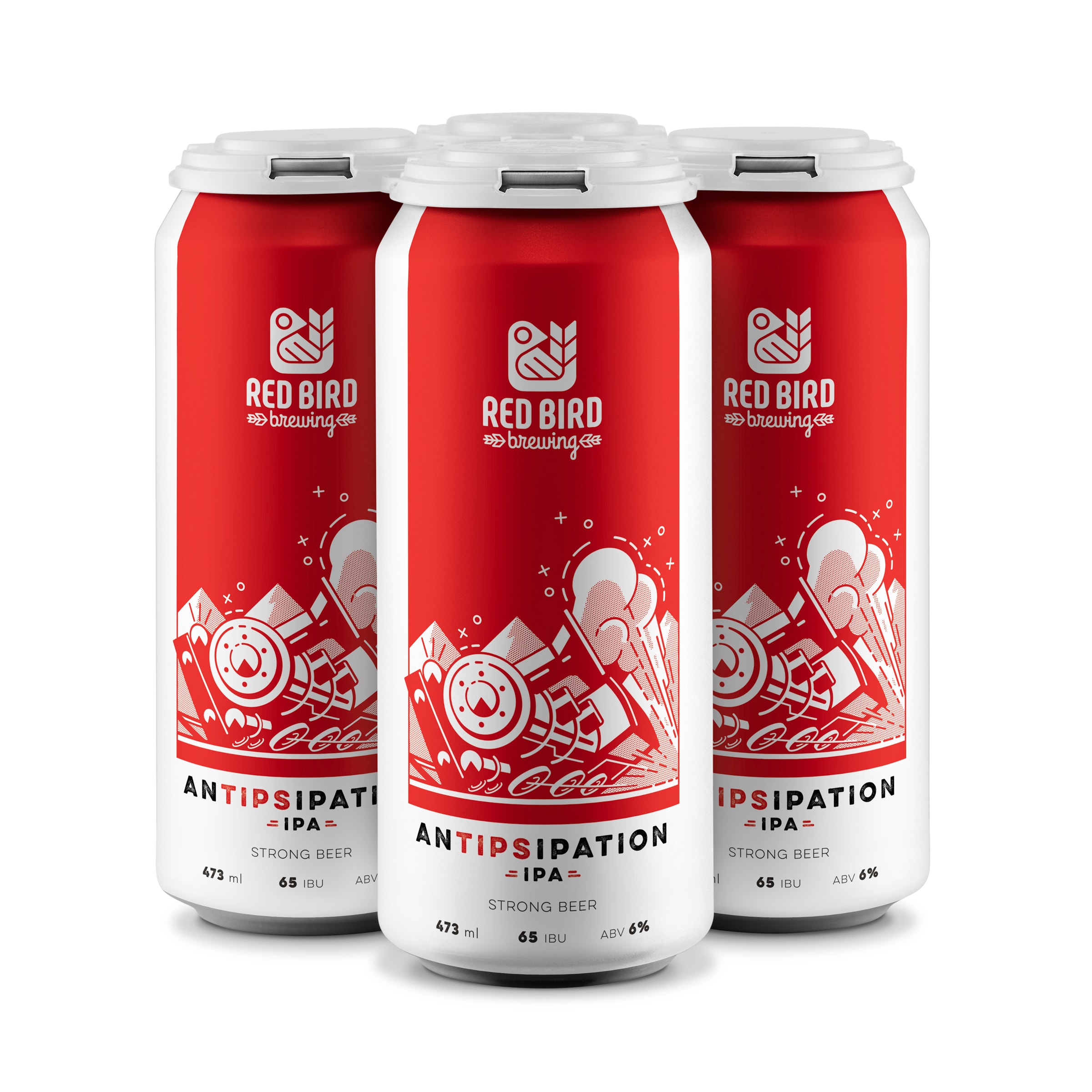 Antipsipation IPA Beer by Red Bird Brewing Antipsipation IPA Beer Cans by Red Bird Brewing, Kelowna