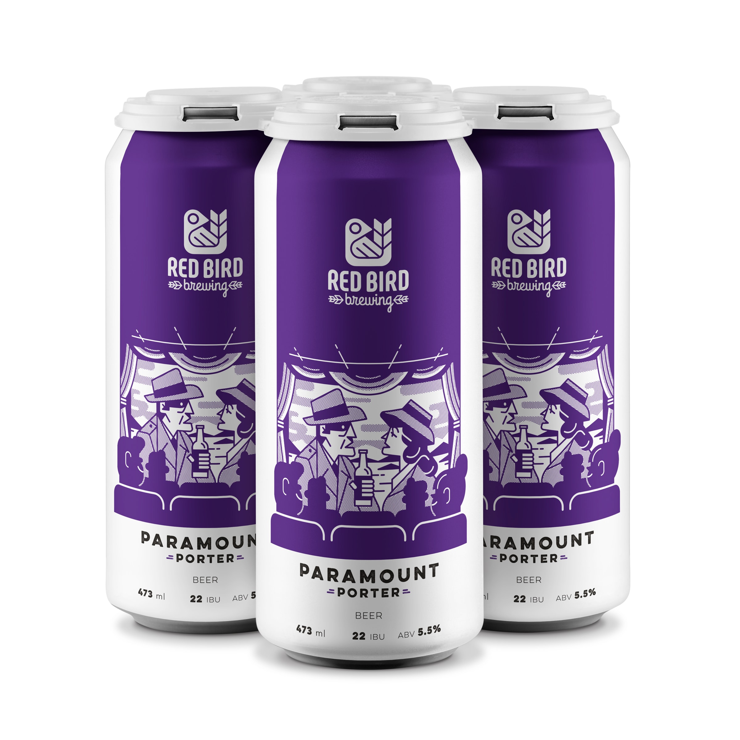 Paramount Porter Beer by Red Bird Brewing Paramount Porter Beer Cans by Red Bird Brewing, Kelowna