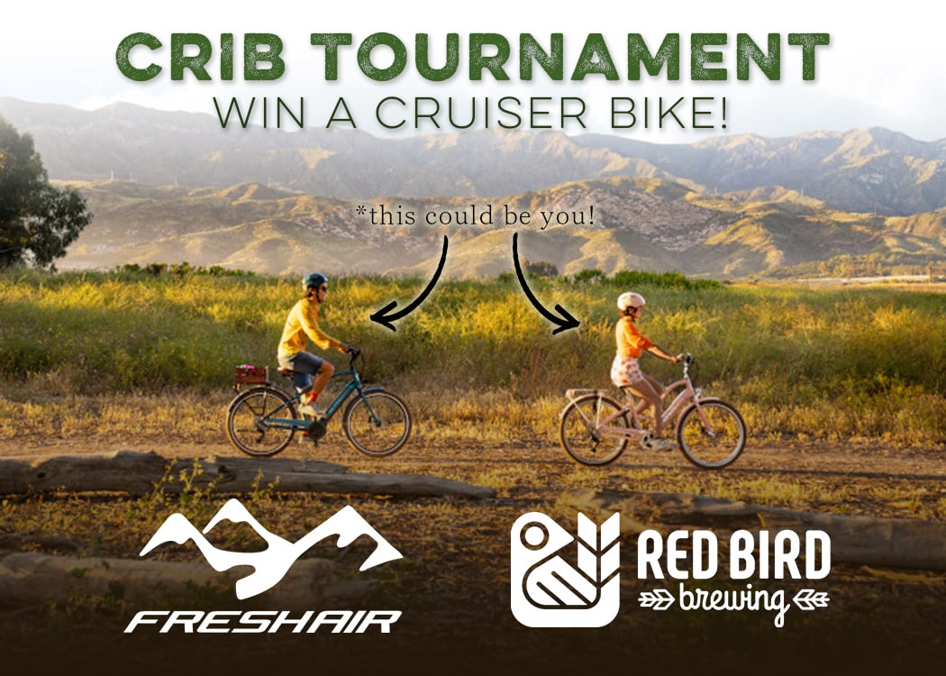 crib tournament freshair red bird brewing