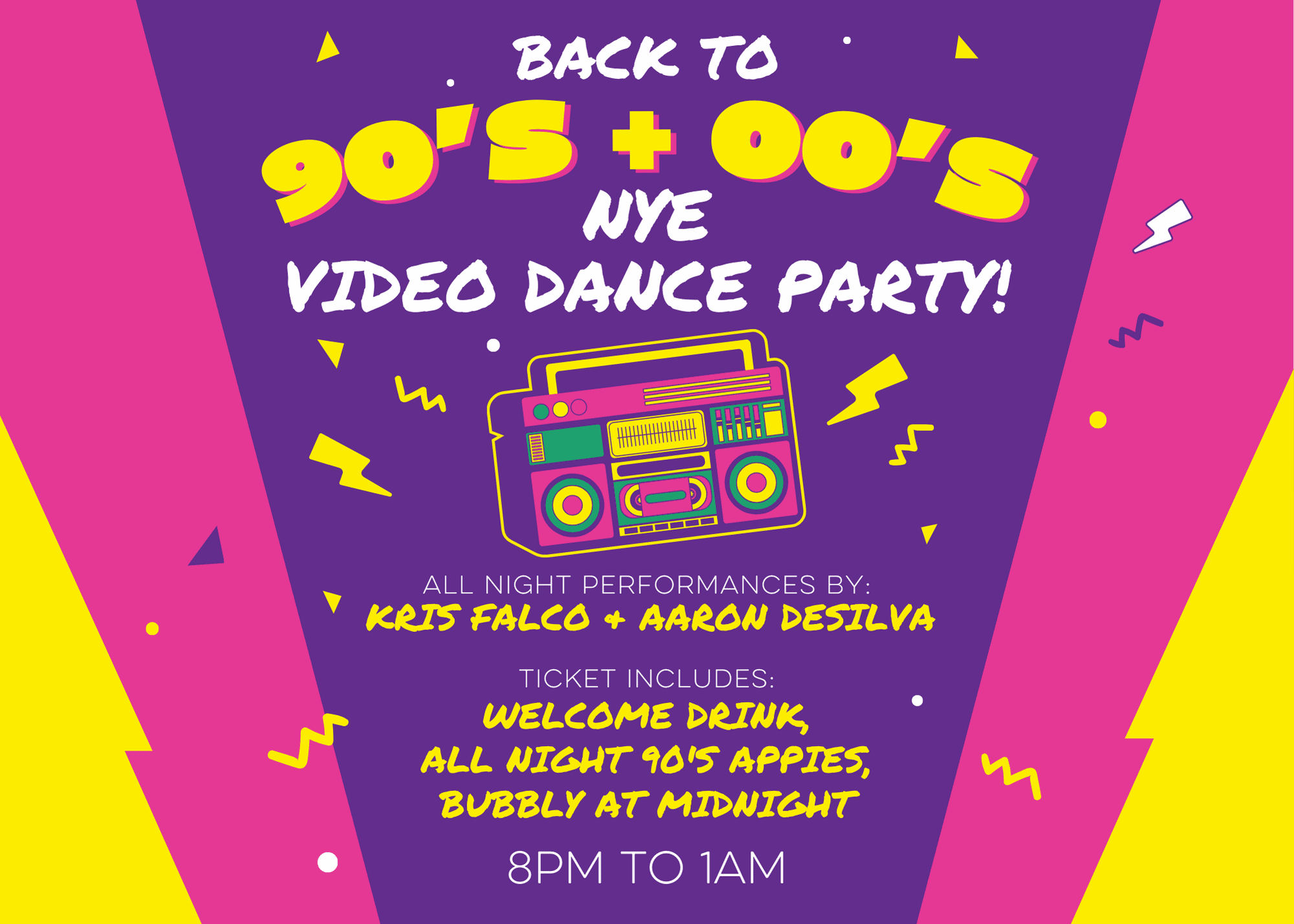 back to 90s nye party red bird brewing