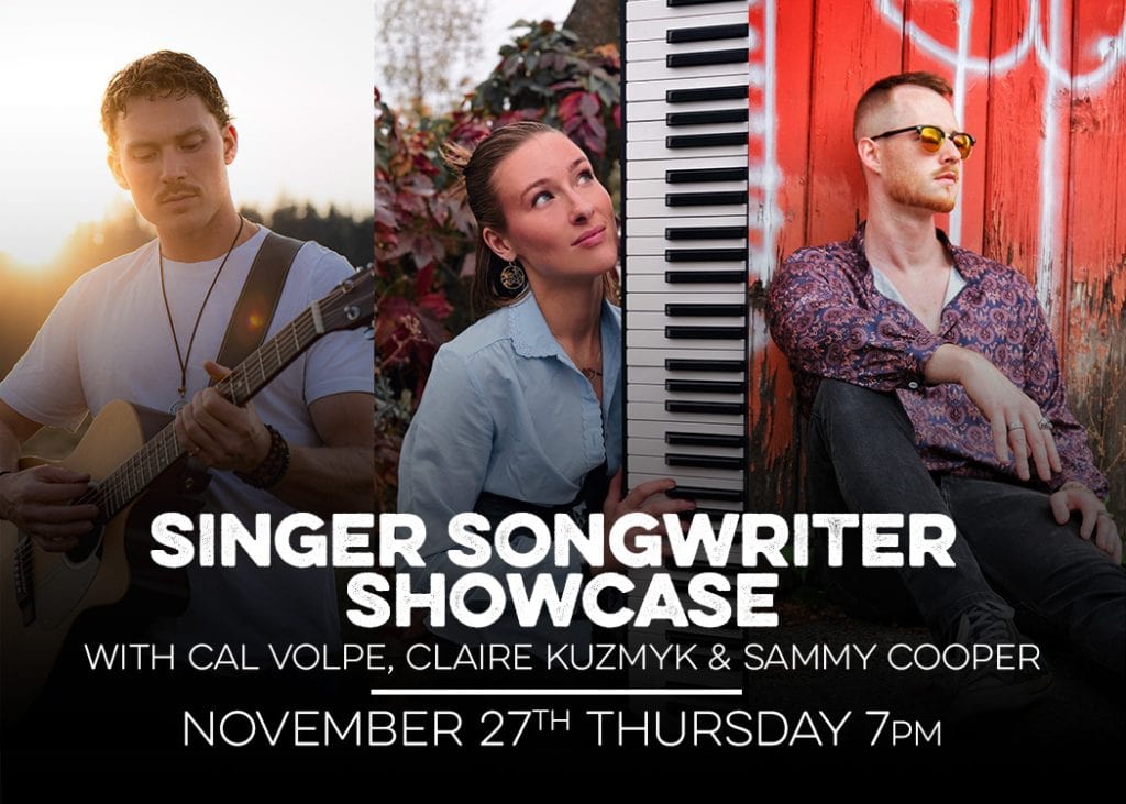 singer songwriter showcase at red bird brewing nov 27