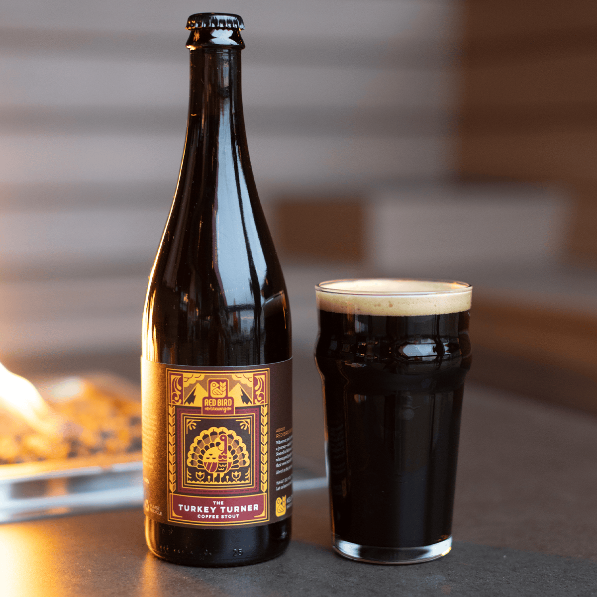 turkey turner coffee stout at red bird brewing kelowna
