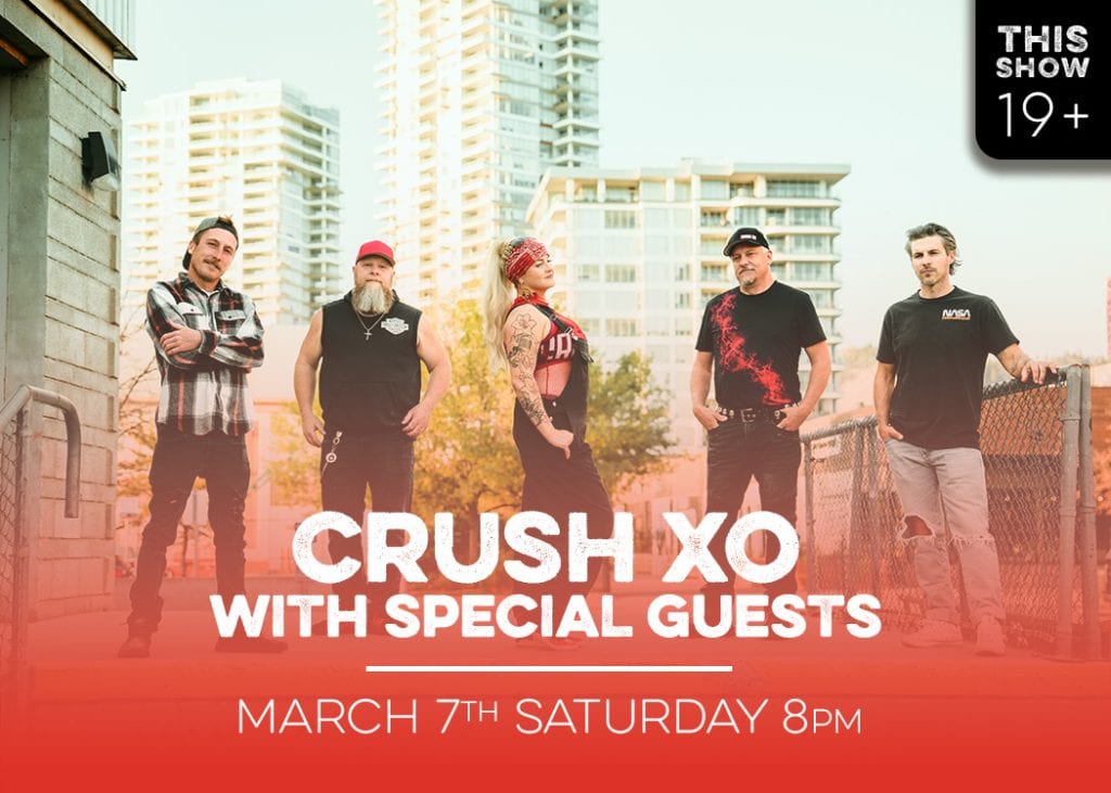 crush xo with special guests live at red bird on march 7