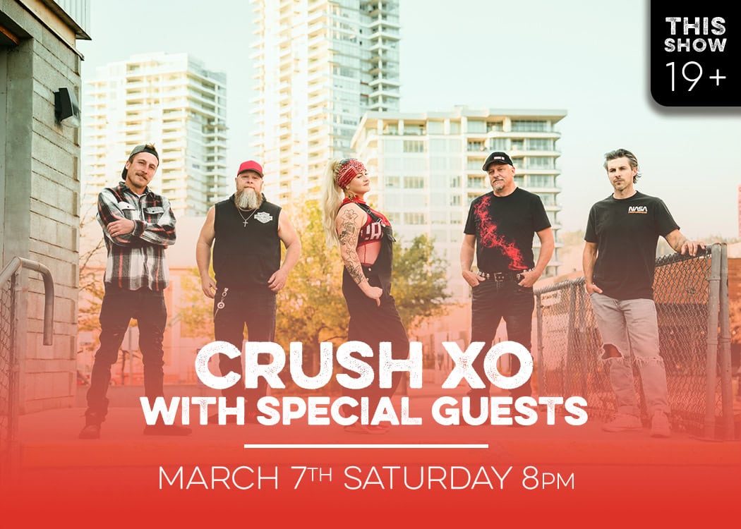 crush xo with special guests live at red bird on march 7