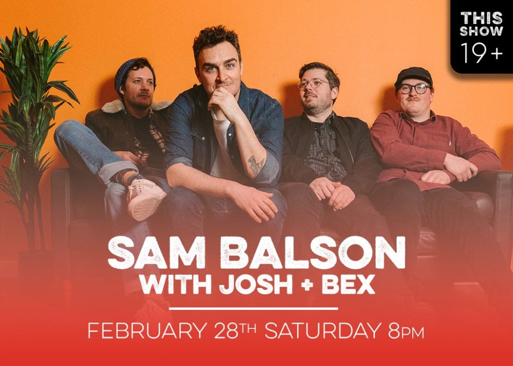 sam balson live with josh + bex at red bird february 28