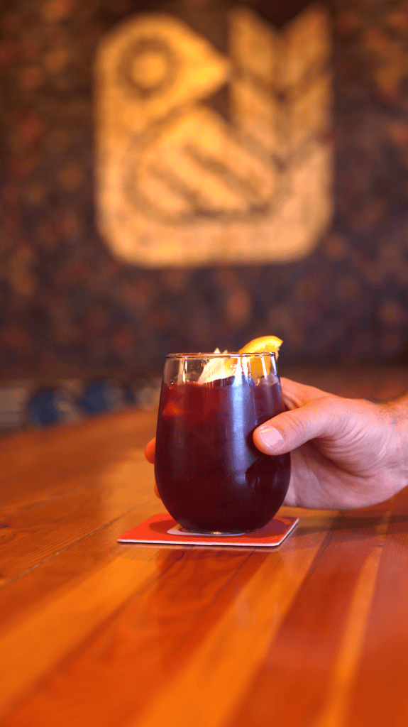 Harvest Spice Red Sangria Cocktail at Red Bird Brewing Kelowna