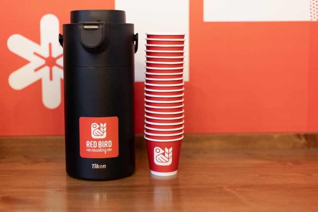 Brewed Coffee take out at Red Bird Roasting