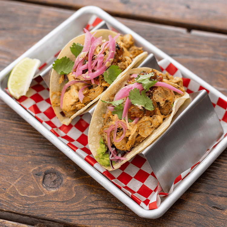 baja chicken tacos at red bird brewing kelowna