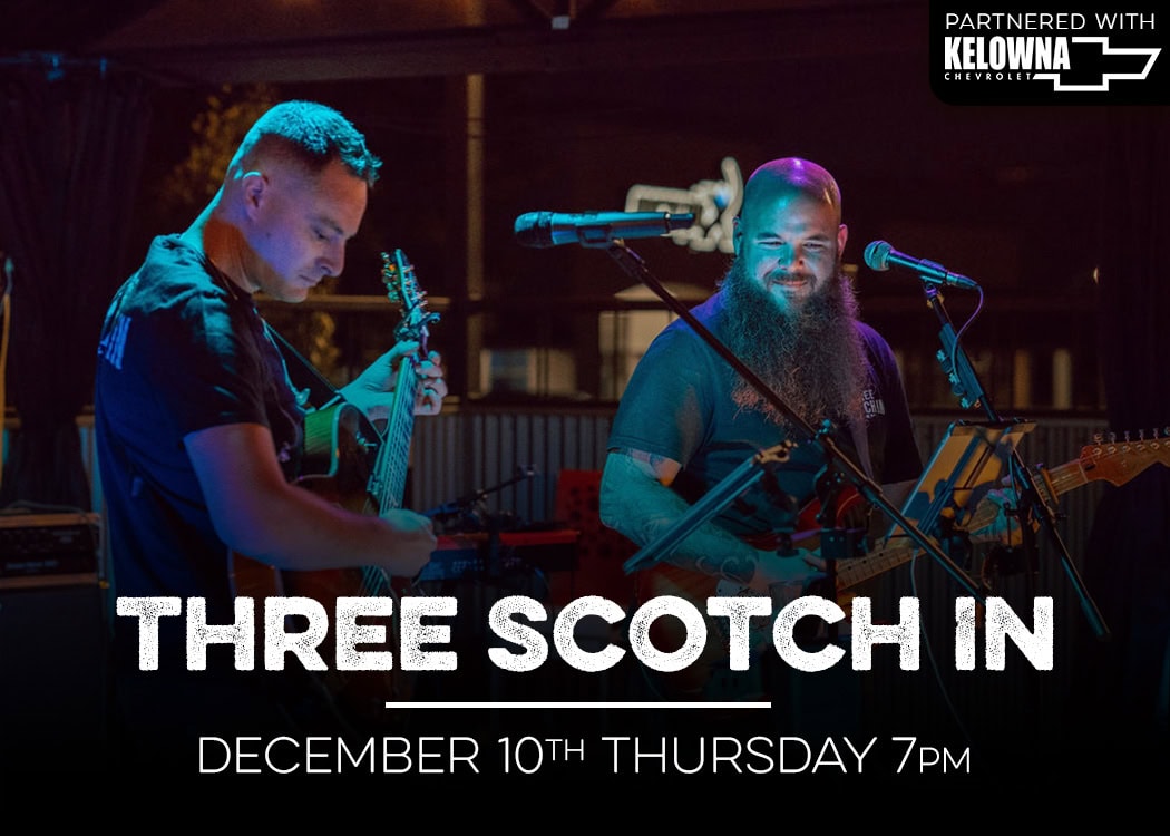 three scotch in live at red bird dec 10